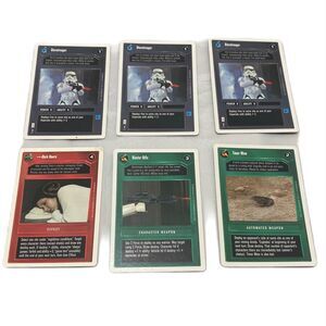 1995 Star Wars Card Game Card Lot Of 6 Cards Vintage Collectibles